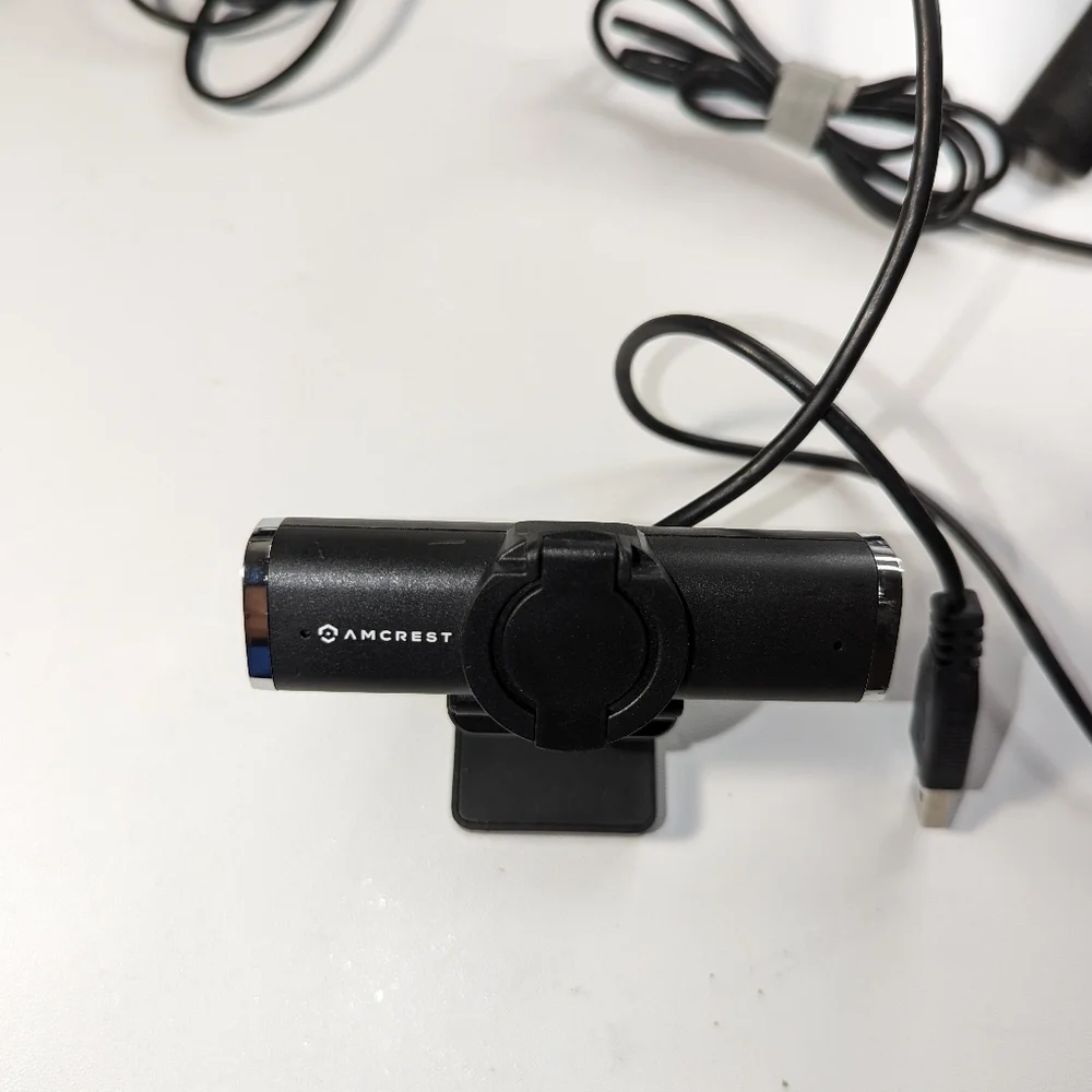 4-Megapixel Webcam W/Microphone & Privacy Cover, Web Cam USB Camera, Computer HD